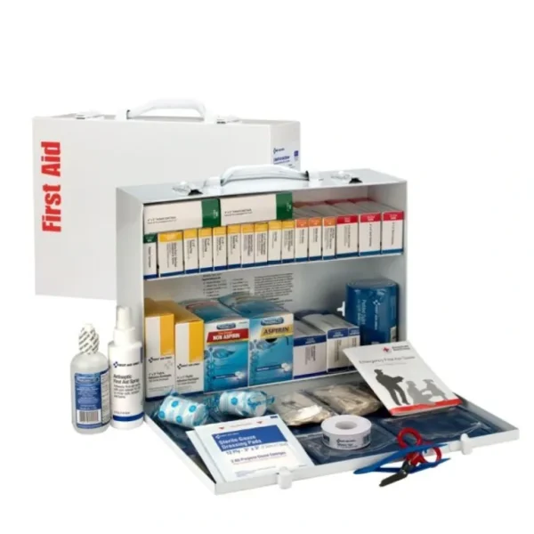 First Aid Only 90573 2 Shelf First Aid ANSI 2015 Class B+ Metal Cabinet, with Meds - One-stop shop for professional tools and equipment.^ Hand