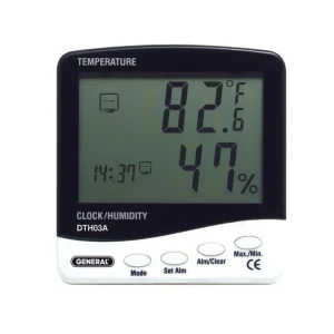 General Tools DTH03A Temperature-Humidity Monitor With Jumbo Display - One-stop shop for professional tools and equipment.^ Power Tools
