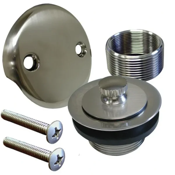 Store Jones Stephens B5155BN Brushed Nickel Two-Hole Lift and Turn Tub Drain Trim Kit - One-stop shop for professional tools and equipment. Pressure