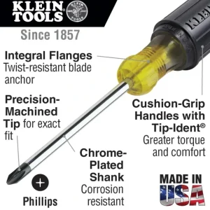 Klein Tools 603-10 #2 Phillips Screwdriver - One-stop shop for professional tools and equipment.^ Hand