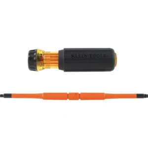 Klein Tools 32287 Flip-Blade Insulated Screwdriver, 2-in-1, Square Bit #1 and #2 - One-stop shop for professional tools and equipment.^ Hand