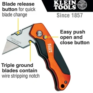 Klein Tools 44131 Folding Utility Knife - One-stop shop for professional tools and equipment.^ Hand