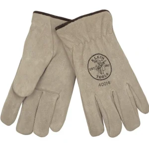 Klein Tools 40014 Lined Drivers Gloves, Suede Cowhide, Large - One-stop shop for professional tools and equipment.^ Hand
