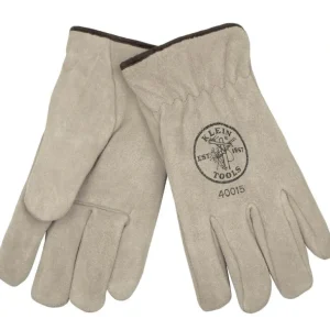 Klein Tools 40015 Lined Drivers Gloves, Suede Cowhide, X-Large - One-stop shop for professional tools and equipment.^ Hand
