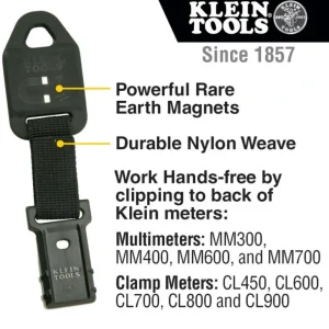Klein Tools 69417 Rare-Earth Magnetic Hanger, with Strap - One-stop shop for professional tools and equipment.^ Hand