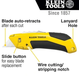Klein Tools 44136 Self-Retracting Utility Knife - One-stop shop for professional tools and equipment.^ Hand
