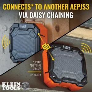Klein Tools AEPJS3 Bluetooth® Jobsite Speaker with Magnet and Hook - One-stop shop for professional tools and equipment.^ Power Tools