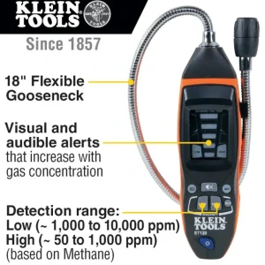 Klein Tools ET120 Combustible Gas Leak Detector - One-stop shop for professional tools and equipment.^ Power Tools