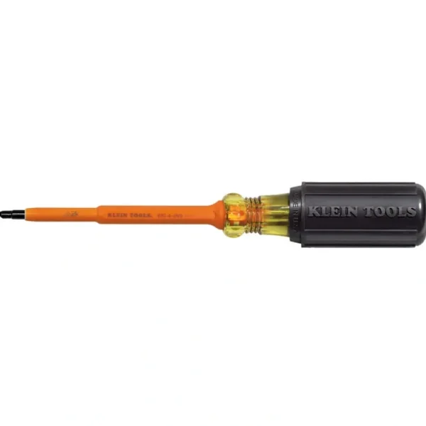 Klein Tools 661-4-INS Insulated Screwdriver, #1 Square Tip, 4-Inch Shank - One-stop shop for professional tools and equipment.^ Hand