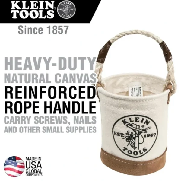 Hot Klein Tools 5104MINI Mini Tool Bucket, Leather-Bottom - One-stop shop for professional tools and equipment. Hand