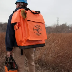 Klein Tools 5185ORA Tool Bag Backpack, 18-Inch, Orange - One-stop shop for professional tools and equipment.^ Hand