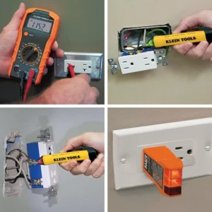 Klein Tools 69149P Test Kit with Multimeter, Non-Contact Volt Tester, Receptacle Tester - One-stop shop for professional tools and equipment.^ Power Tools