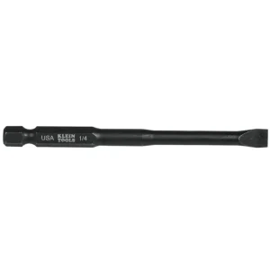 Klein Tools SL14355 1/4-Inch Slotted Power Drivers, 3-1/2-Inch, 5-Pack - One-stop shop for professional tools and equipment.^ Power Tools