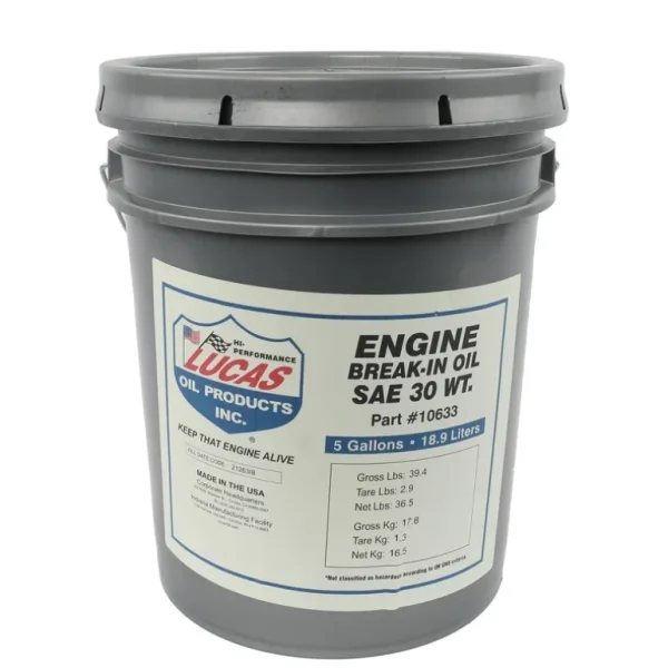 Lucas Oil 10633 SAE 30 Break-In Oil/5 Gallon Pail - One-stop shop for professional tools and equipment.^ Power Tools
