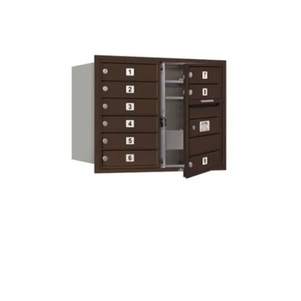 Discount Mailboxes 3706D-09ZFU Salsbury 6 Door High Recessed Mounted 4C Horizontal Mailbox with 9 Doors in Bronze with USPS Zccess - Front Loading - One-stop shop for professional tools and equipment. Full