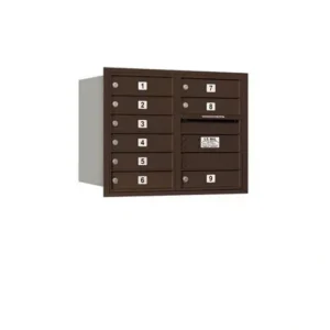 Discount Mailboxes 3706D-09ZRU Salsbury 6 Door High Recessed Mounted 4C Horizontal Mailbox with 9 Doors in Bronze with USPS Zccess - Rear Loading - One-stop shop for professional tools and equipment. Full