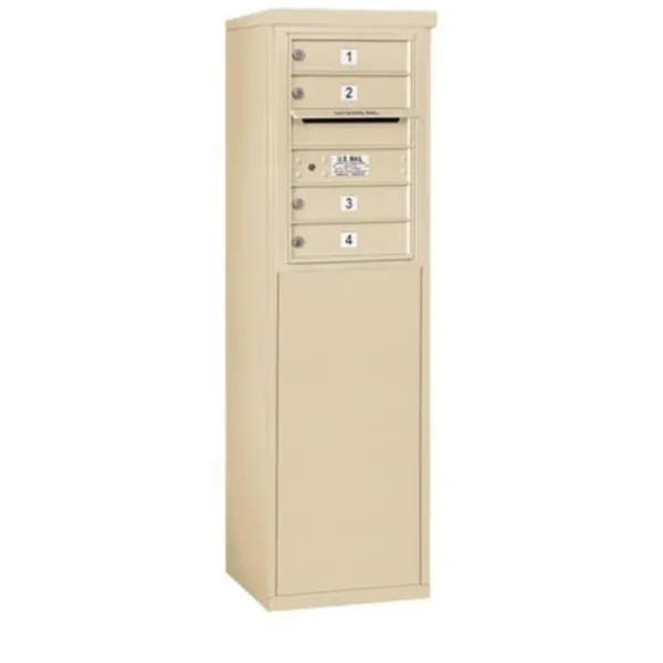 Outlet Mailboxes 3906S-04SFP Salsbury 6 Door High Free-Standing 4C Horizontal Mailbox with 4 Doors in Sandstone with Private Sccess - One-stop shop for professional tools and equipment. Full