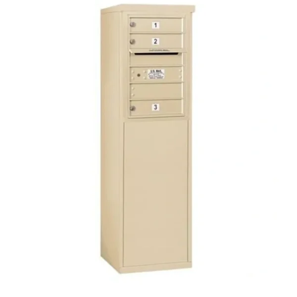 Clearance Mailboxes 3906S-03SFP Salsbury 6 Door High Free-Standing 4C Horizontal Mailbox with 3 Doors in Sandstone with Private Sccess - One-stop shop for professional tools and equipment. Full