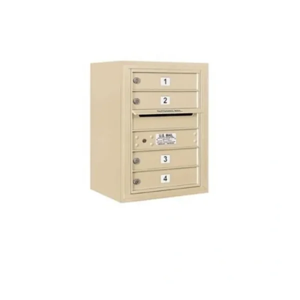 Fashion Mailboxes 3806S-04SFU Salsbury 6 Door High Surface Mounted 4C Horizontal Mailbox with 4 Doors in Sandstone with USPS Sccess - One-stop shop for professional tools and equipment. Full