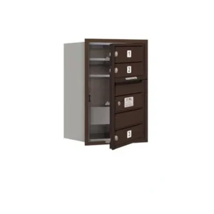 New Mailboxes 3706S-03ZFP Salsbury 6 Door High Recessed Mounted 4C Horizontal Mailbox with 3 Doors in Bronze with Private Zccess - Front Loading - One-stop shop for professional tools and equipment. Full