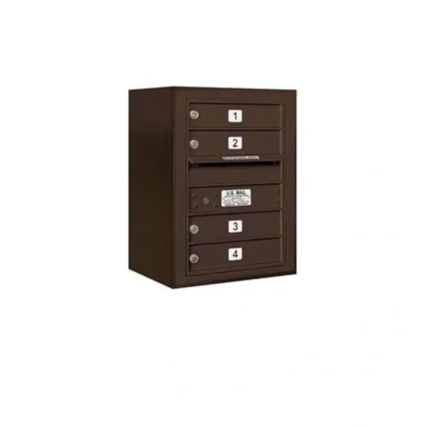 Clearance Mailboxes 3806S-04ZFP Salsbury 6 Door High Surface Mounted 4C Horizontal Mailbox with 4 Doors in Bronze with Private Zccess - One-stop shop for professional tools and equipment. Full