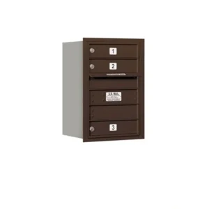 New Mailboxes 3706S-03ZRP Salsbury 6 Door High Recessed Mounted 4C Horizontal Mailbox with 3 Doors in Bronze with Private Zccess - Rear Loading - One-stop shop for professional tools and equipment. Full
