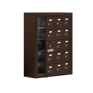 Discount Mailboxes 19158-15ZSC Salsbury Surface Mounted Cell Phone Locker with 15 Z Doors (14 usable) in Bronze - Resettable Combination Locks - One-stop shop for professional tools and equipment. Full