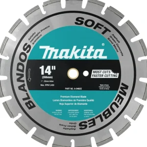 Makita A-94655 14& Diamond Blade, Segmented, Soft Material - One-stop shop for professional tools and equipment.^ Power Tools