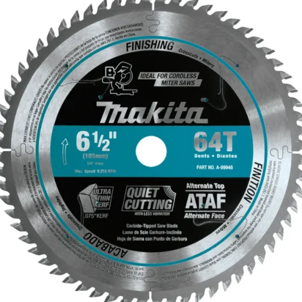 Online Makita A-99948 6‘1/2& 64T Carbide‘Tipped Ultra‘Thin Kerf Saw Blade - One-stop shop for professional tools and equipment. Accessories