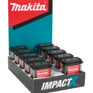 Makita A-97405-10 ImpactX, #2 Square Recess 2³ Power Bit, 10 x 15/pk, Display - One-stop shop for professional tools and equipment.^ Power Tools