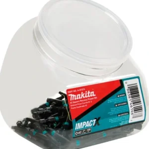 Makita A-97374 ImpactX, #2 Square Recess 2³ Power Bit, 100/pk, Jar - One-stop shop for professional tools and equipment.^ Power Tools