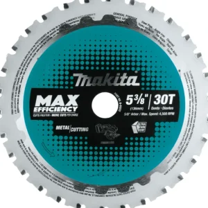 Makita B-69222 5‘3/8& 30T Carbide‘Tipped Max Efficiency Saw Blade, Metal/General Purpose - One-stop shop for professional tools and equipment.^ Hand