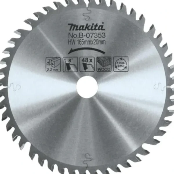 Makita B-07353 6‘1/2& 48T Carbide‘Tipped Plunge Saw Blade - One-stop shop for professional tools and equipment.^ Hand