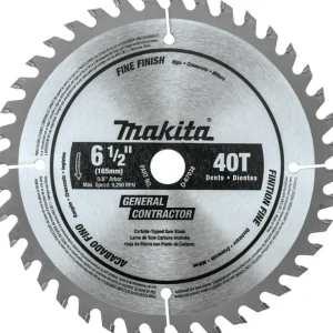 Makita D-67038 6‘1/2& 40T Carbide‘Tipped Circular Saw Blade, Fine Finish - One-stop shop for professional tools and equipment.^ Hand