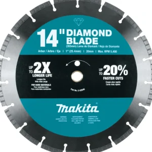 Makita E-02646 14& Diamond Blade, Segmented, Hard Material - One-stop shop for professional tools and equipment.^ Power Tools