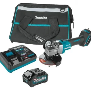 Makita GAG01M1 40V max XGT® Brushless Cordless 4‘1/2 / 5& Angle Grinder Kit, with Electric Brake (4.0Ah) - One-stop shop for professional tools and equipment.^ Power Tools