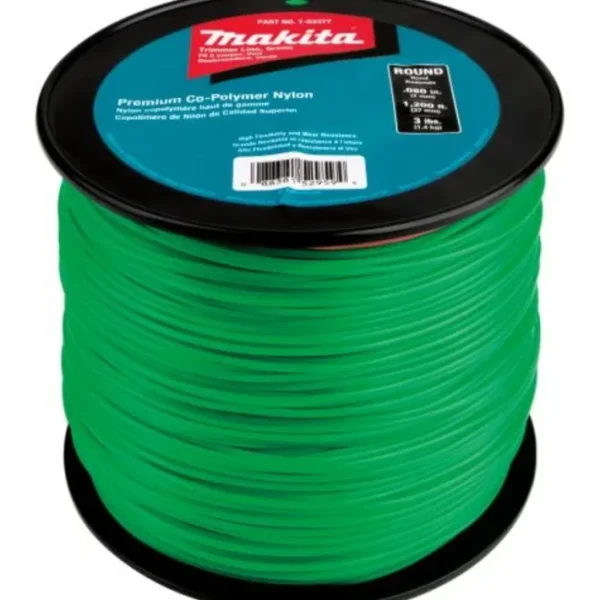 Fashion Makita T-03377 Round Trimmer Line, 0.080, Green, 1,200™, 3 lbs. - One-stop shop for professional tools and equipment. Accessories