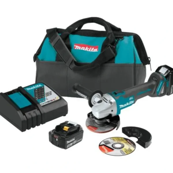 Makita XAG04T 18V LXT® Lithium‘Ion Brushless Cordless 4‘1/2 / 5& Cut‘Off/Angle Grinder Kit (5.0Ah) - One-stop shop for professional tools and equipment.^ Power Tools