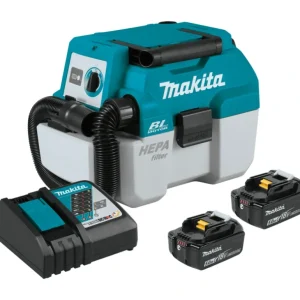 Makita XCV11T 18V LXT® Lithium‘Ion Brushless Cordless 2 Gallon HEPA Filter Portable Wet/Dry Dust Extractor/Vacuum Kit (5.0Ah) - One-stop shop for professional tools and equipment.^ Power Tools