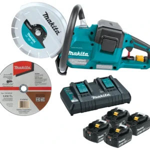 Makita XEC01PT1 36V (18V X2) LXT® Brushless 9& Power Cutter Kit, with AFT®, Electric Brake, 4 Batteries (5.0 Ah) - One-stop shop for professional tools and equipment.^ Power Tools