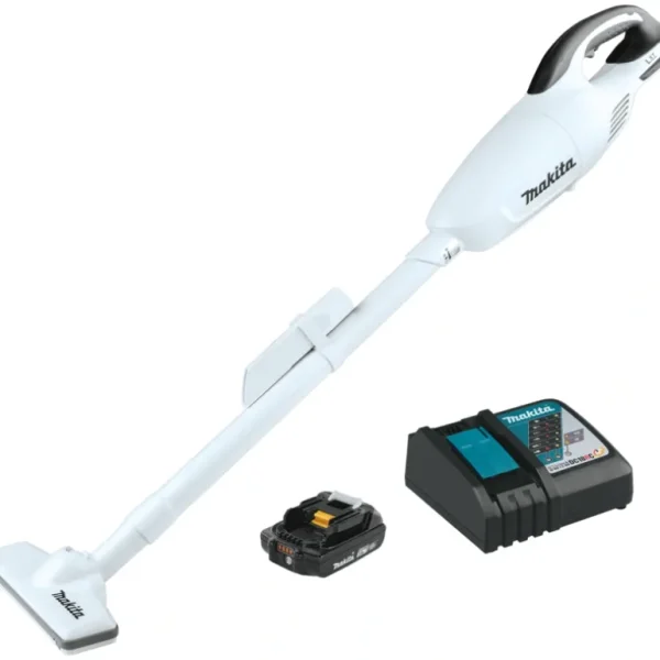 Makita XLC02RB1W 18V LXT® Lithium‘Ion Compact Cordless Vacuum Kit (2.0Ah) - One-stop shop for professional tools and equipment.^ Power Tools