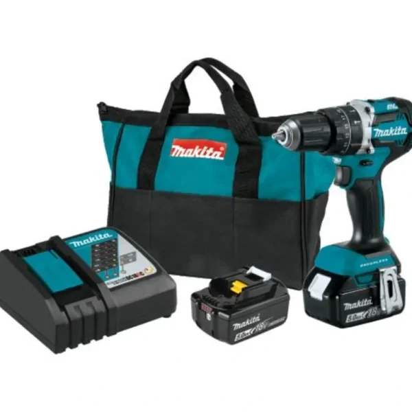 Makita XPH12T 18V LXT® Lithium‘Ion Compact Brushless Cordless 1/2& Hammer Driver‘Drill Kit (5.0Ah) - One-stop shop for professional tools and equipment.^ Power Tools