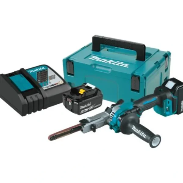 Makita XSB01TJ 18V LXT® Lithium‘Ion Brushless Cordless 3/8& x 21& Detail Belt Sander Kit (5.0Ah) - One-stop shop for professional tools and equipment.^ Hand
