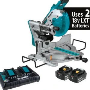 Makita XSL06PT 36V (18V X2) LXT® Brushless 10& Dual‘Bevel Sliding Compound Miter Saw with Laser Kit (5.0Ah) - One-stop shop for professional tools and equipment.^ Hand