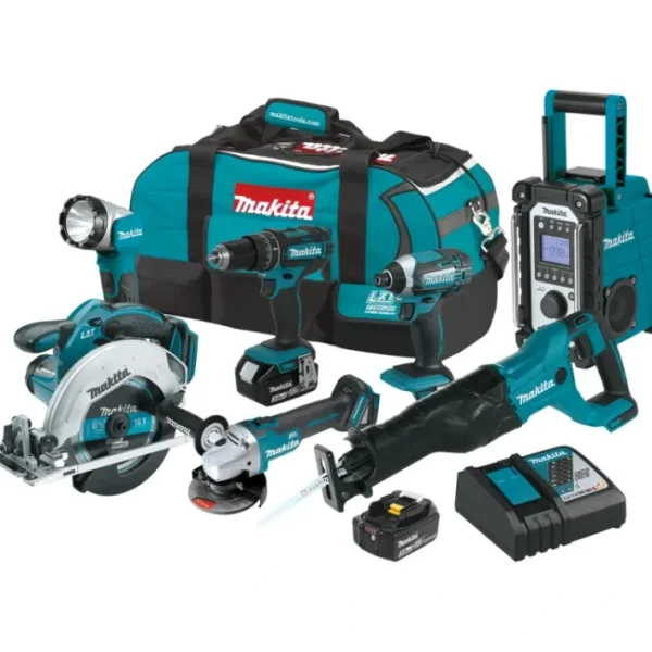 Store Makita XT704 18V LXT® Lithium‘Ion Cordless 7‘Pc. Combo Kit (3.0Ah) - One-stop shop for professional tools and equipment. Full