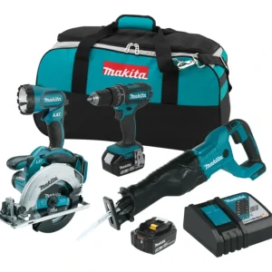 Makita XT442 18V LXT® Lithium‘Ion Cordless 4‘Pc. Combo Kit (3.0Ah) - One-stop shop for professional tools and equipment.^ Power Tools