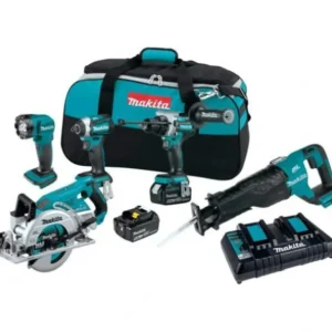 Makita XT507PT 18V LXT® Lithium‘Ion Brushless Cordless 5‘Pc. Combo Kit (5.0Ah) - One-stop shop for professional tools and equipment.^ Hand