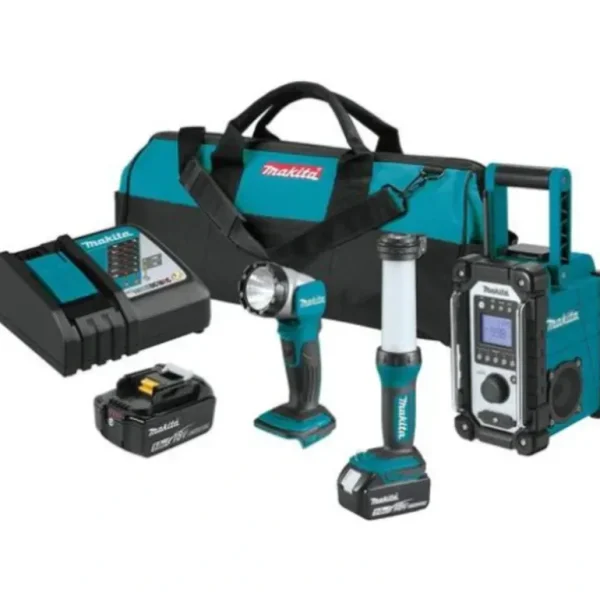 Makita XT338T 18V LXT® Lithium‘Ion Cordless Emergency Preparedness 3‘Pc. Combo Kit (5.0Ah) - One-stop shop for professional tools and equipment.^ Power Tools