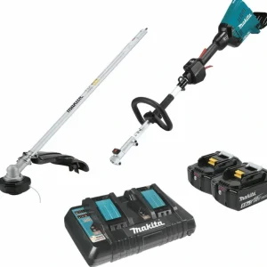 Makita XUX01M5PT 36V (18V X2) LXT® Brushless Couple Shaft Power Head Kit with String Trimmer Attachment (5.0Ah) - One-stop shop for professional tools and equipment.^ Power Tools