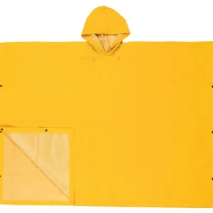 MCR Safety 2000 Schooner 2 Series Rain Poncho .35mm PVC / Polyester Material, One size Attached Hood, Side Snap Closure, Yellow (1 EA) - One-stop shop for professional tools and equipment.^ Hand